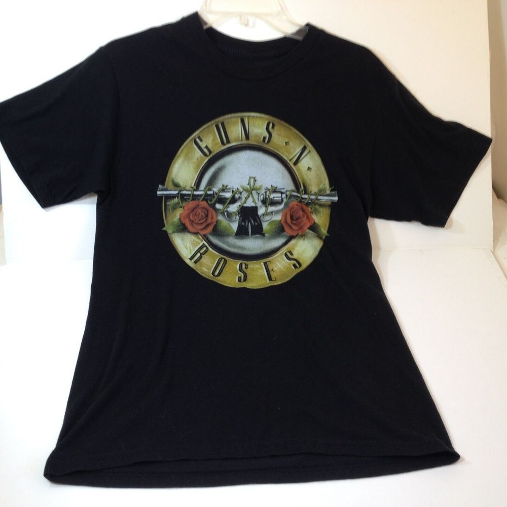 Guns N Roses Tee Shirt Adult Medium Black Rock Band Short Sleeve Concert